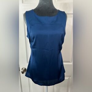 Ann Taylor Blue satin tank top